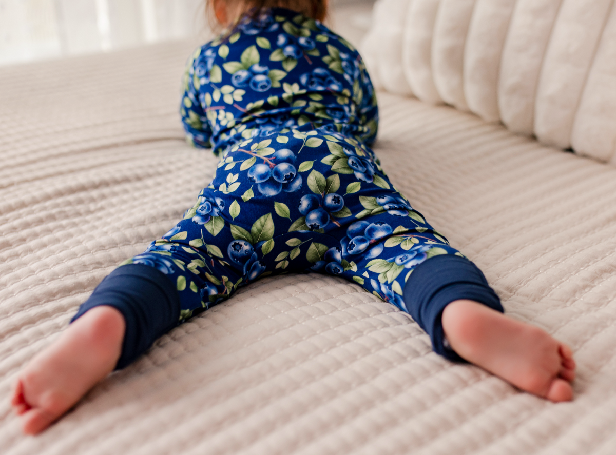 Aaliyah - Realistic Blueberry Zippy Romper