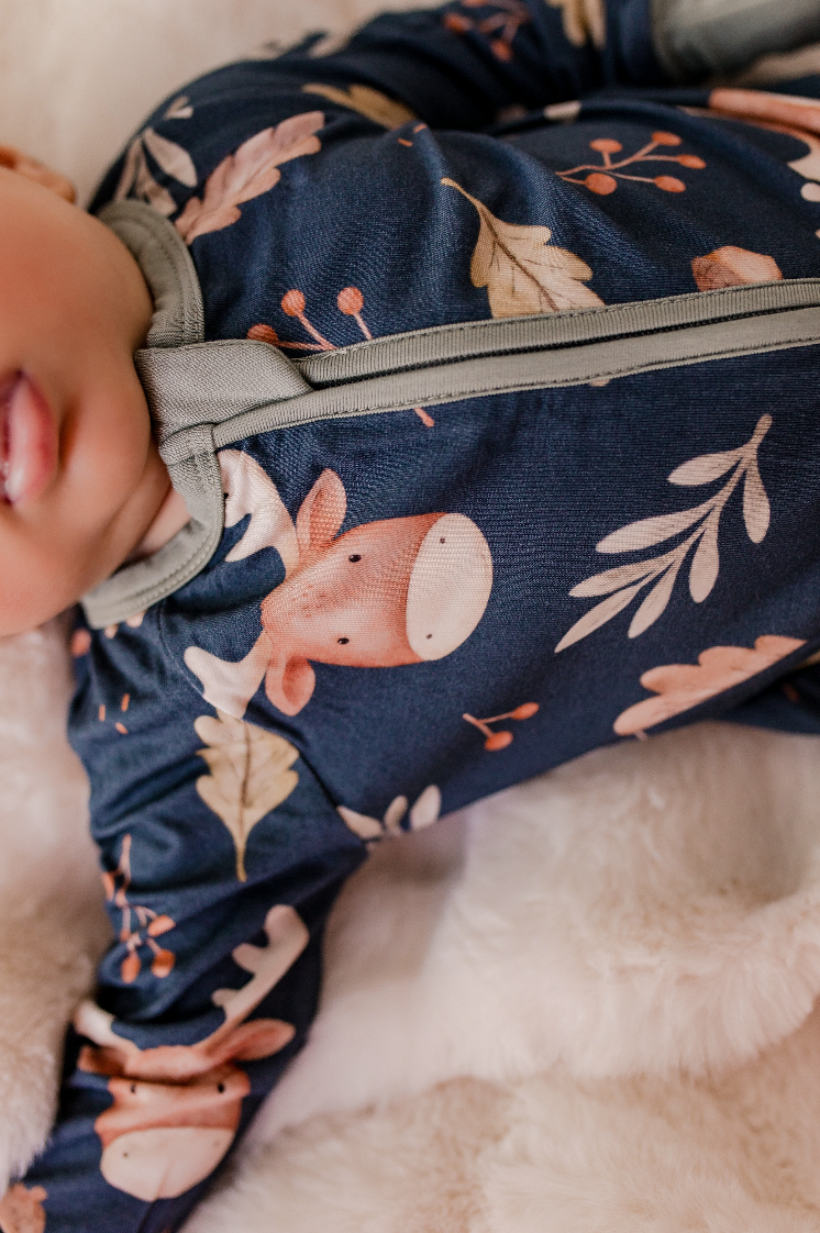 Prestin - Maine Fall Moose Zippy Romper