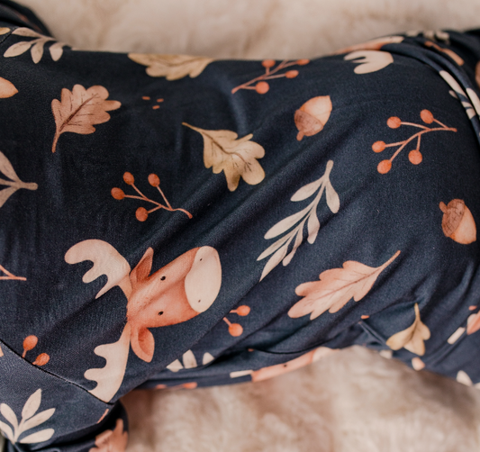 Prestin - Maine Fall Moose Zippy Romper