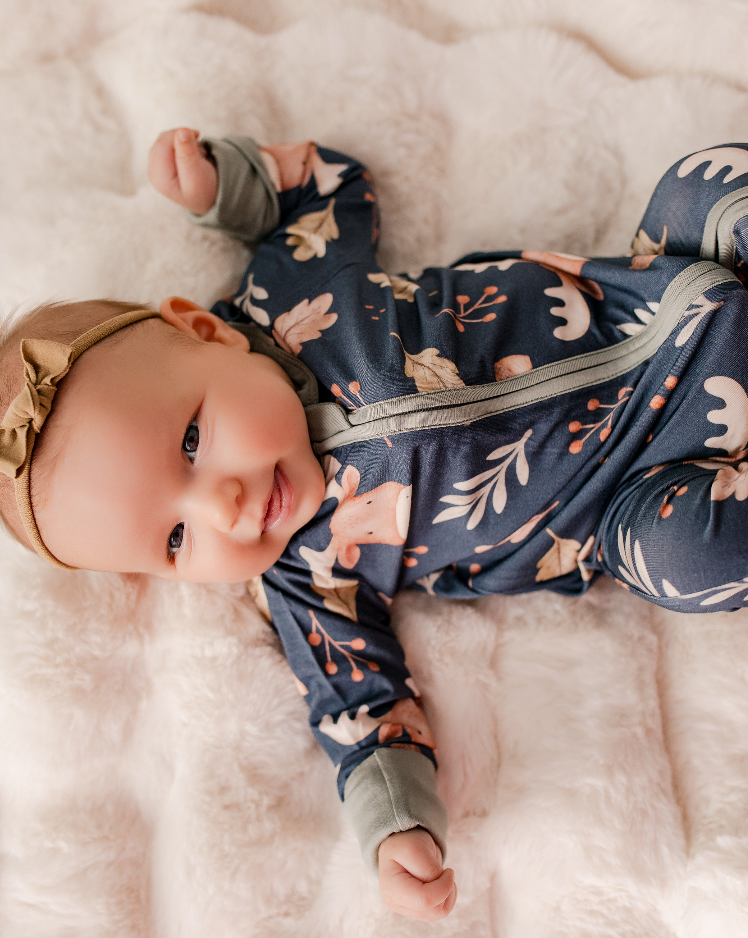 Prestin - Maine Fall Moose Zippy Romper