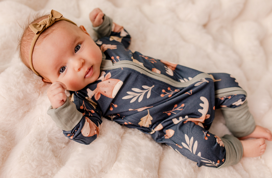 Prestin - Maine Fall Moose Zippy Romper