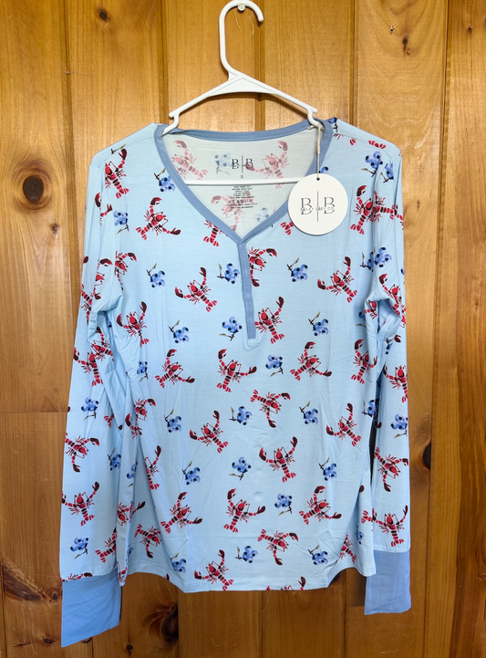 Brooke - Lobster & Blueberry Long Sleeve Shirt