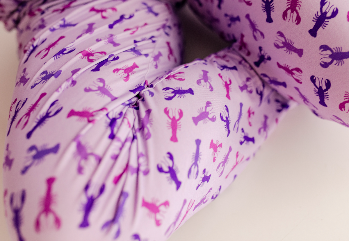 Erika - Purple Lobster Wide Leg Bottoms
