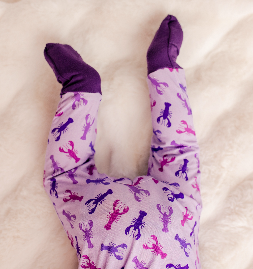 Erika - Purple Lobster Zippy Romper
