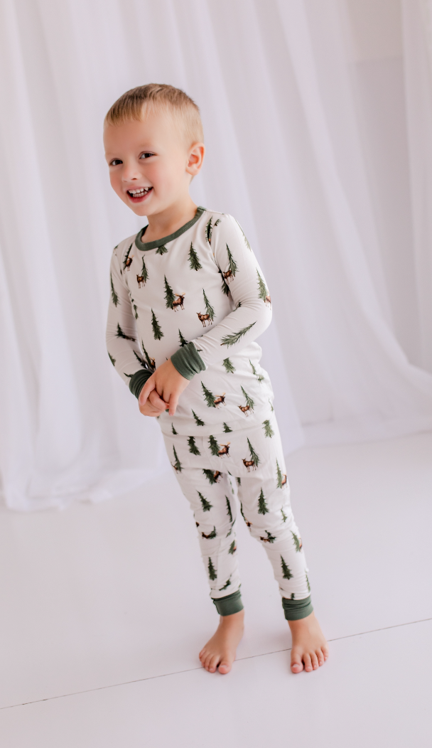 James - Maine Woods Two Piece Pajama Set
