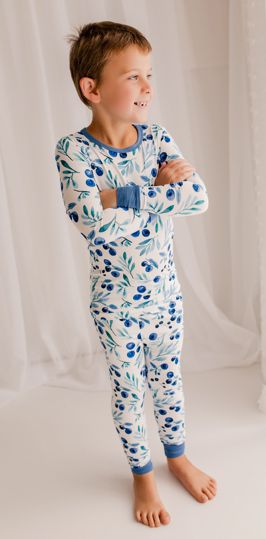 ⚓ Jaycob - Maine Wild Blueberry Two Piece Pajama Set