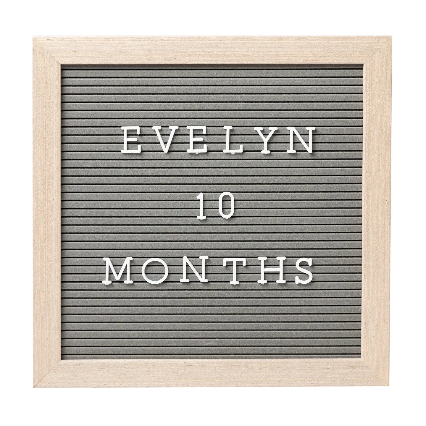 Wooden Letterboard Set, Gray