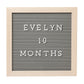 Wooden Letterboard Set, Gray