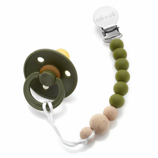 Green- Pacifier Clip