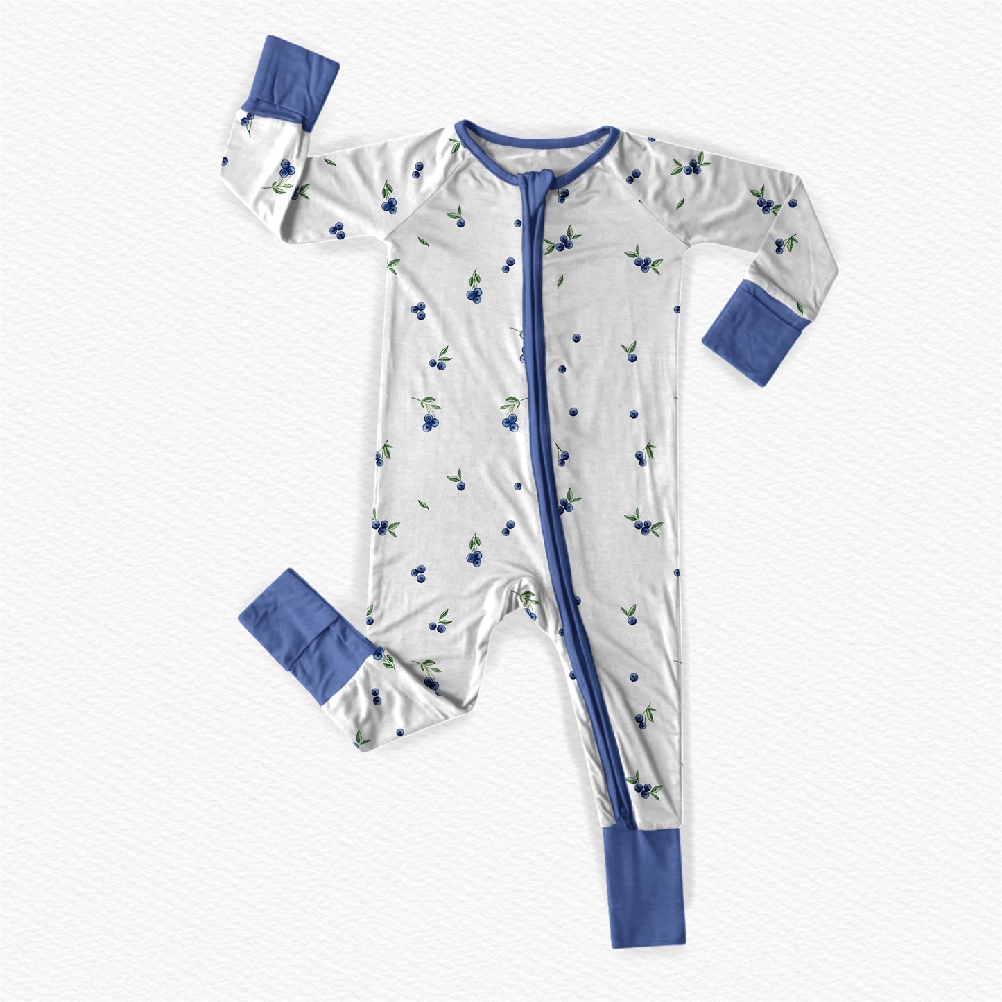 Simple Blueberry - Zippy Romper